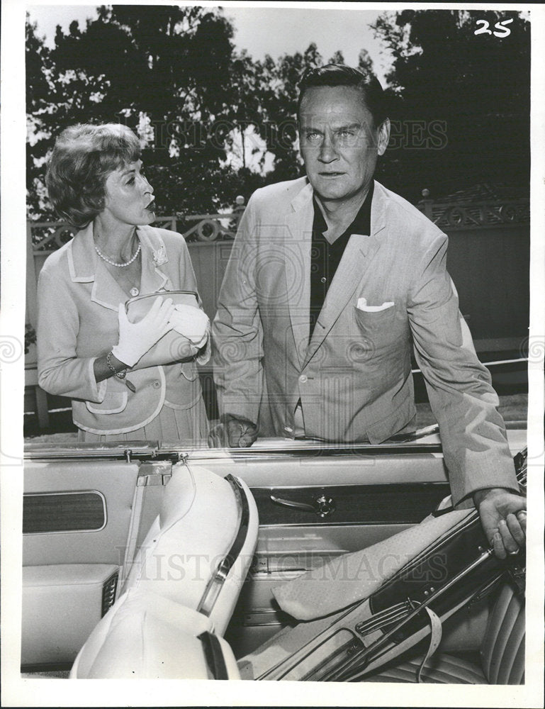 1962 Press Photo Actors Eileen Heckart, Wendell Corey - Historic Images