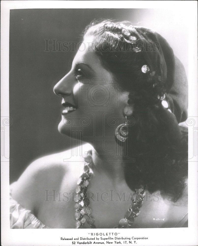 1953 Press Photo Anna Maria Canali Singer Rigoletto - RRY12777 - Historic Images
