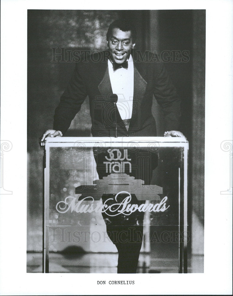 1990 Press Photo Don Cornelius TV Show Host Soul Train - Historic Images