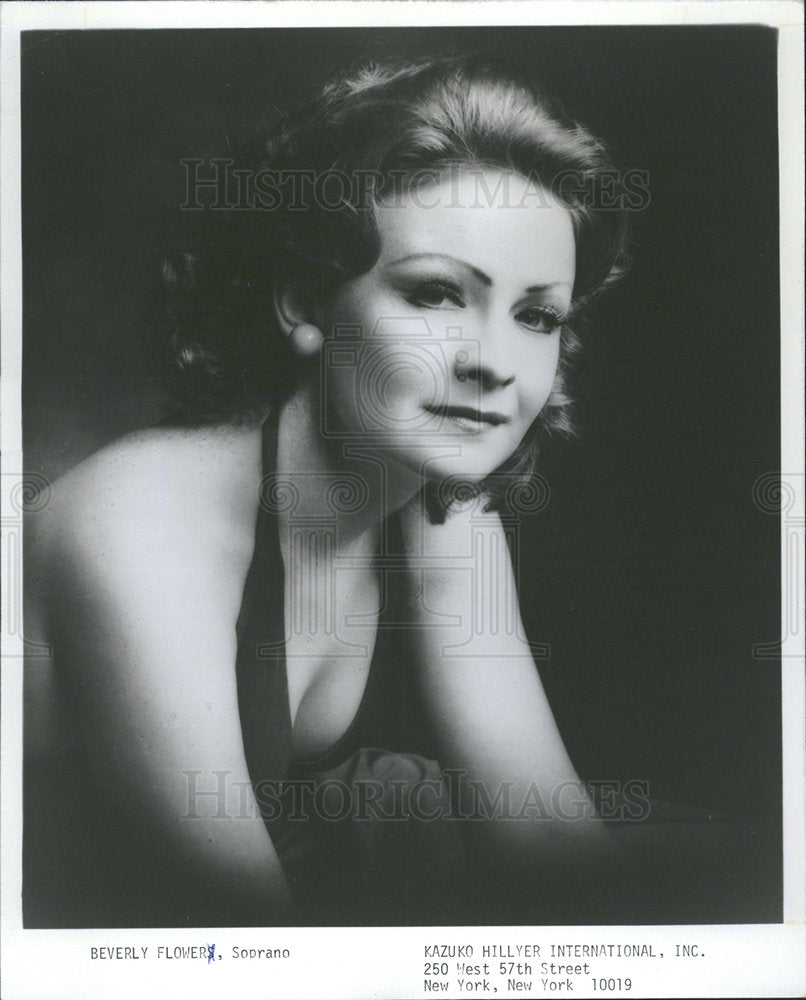 1977 Press Photo Soprano Beverly Flower - Historic Images