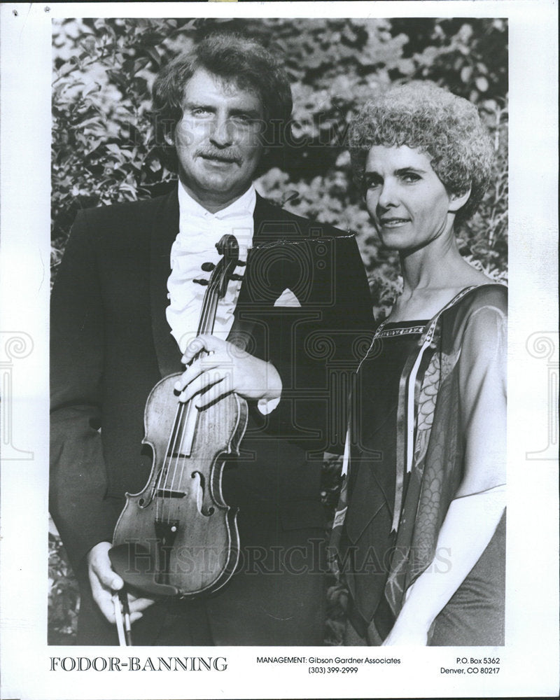 1978 Press Photo Musical Duo Fodor &amp; Banning - Historic Images