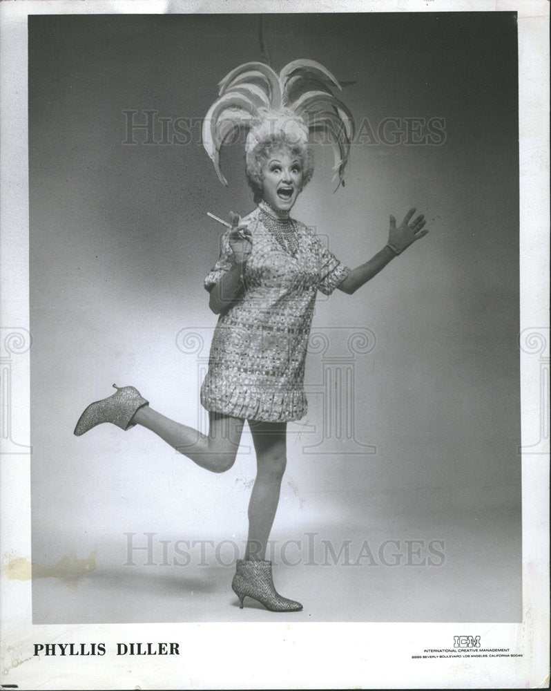 1978 Press Photo PHYLLIS DILLER AMERICAN COMEDIAN - Historic Images