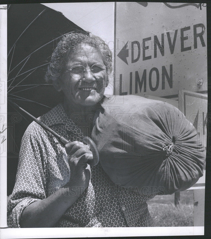 1960 Press Photo Emma Catewood, Hiker - Historic Images