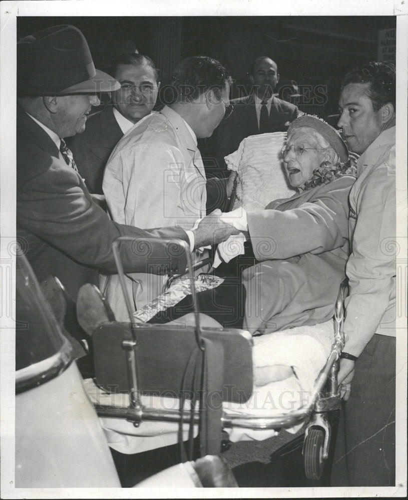 1952 Press Photo Joe Flood Brown Palace Hotel - Historic Images