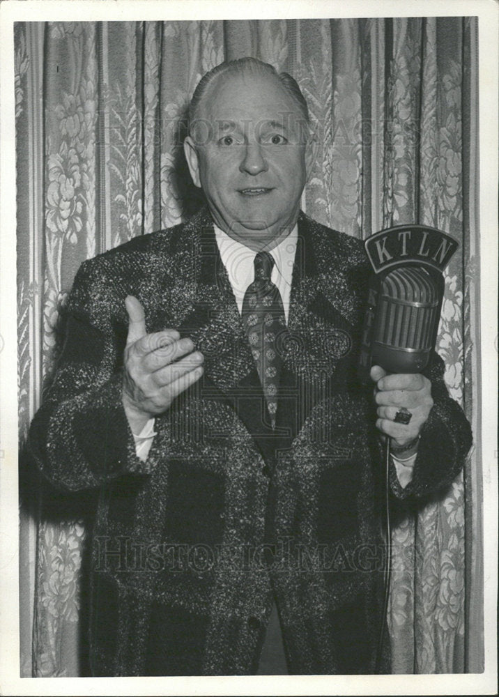 1958 Broadcaster Joe Flood - Historic Images