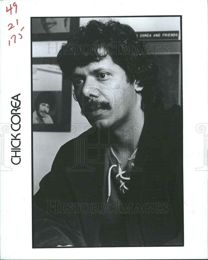1982 Press Photo Chick Corea American jazz pianist - Historic Images