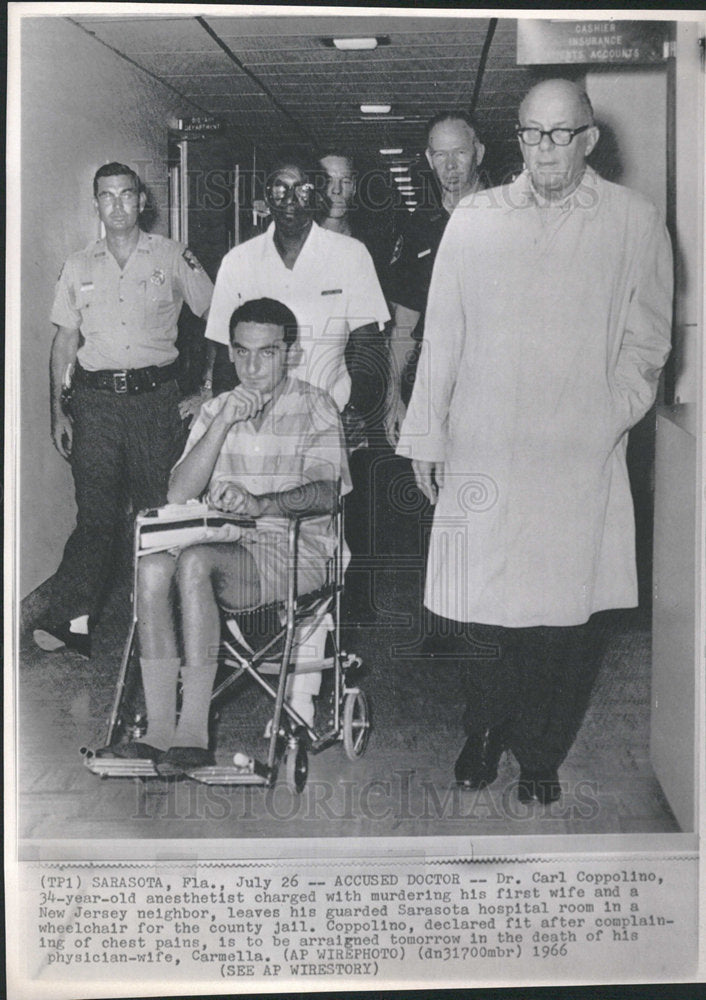 1966 Press Photo Dr. Carl Coppolino murder wife charge - Historic Images