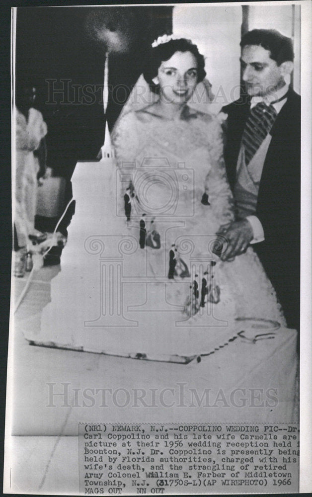 1966 Copy of 1956 Press Photo Coppolino Wedding Picture - Historic Images