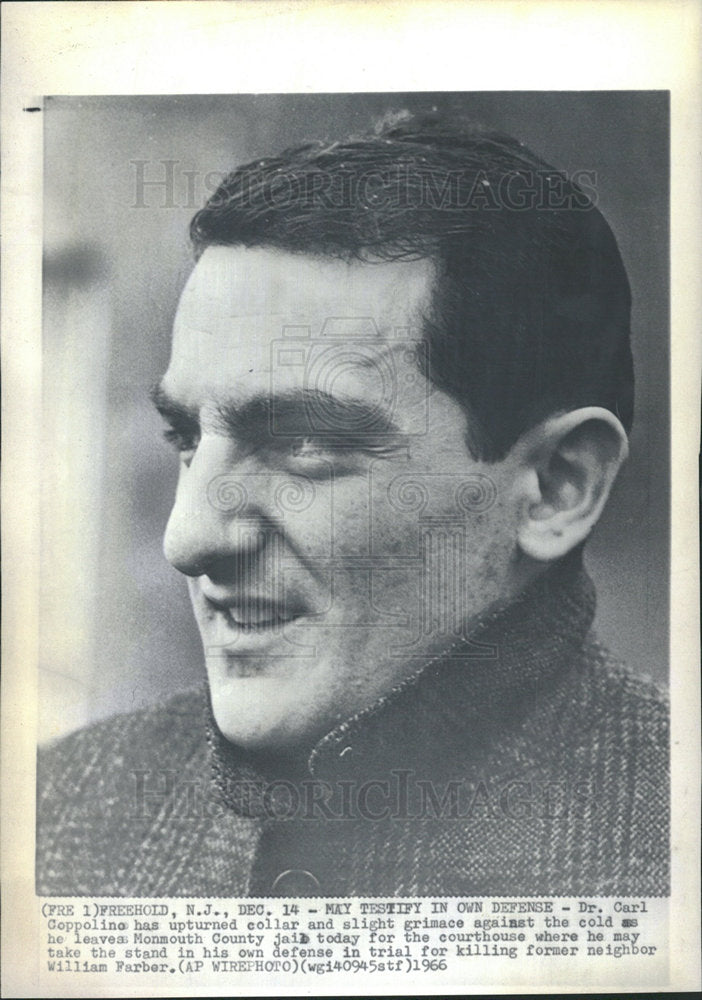 1966 Press Photo Dr.Carl Coppolino on Trial for Murder - Historic Images