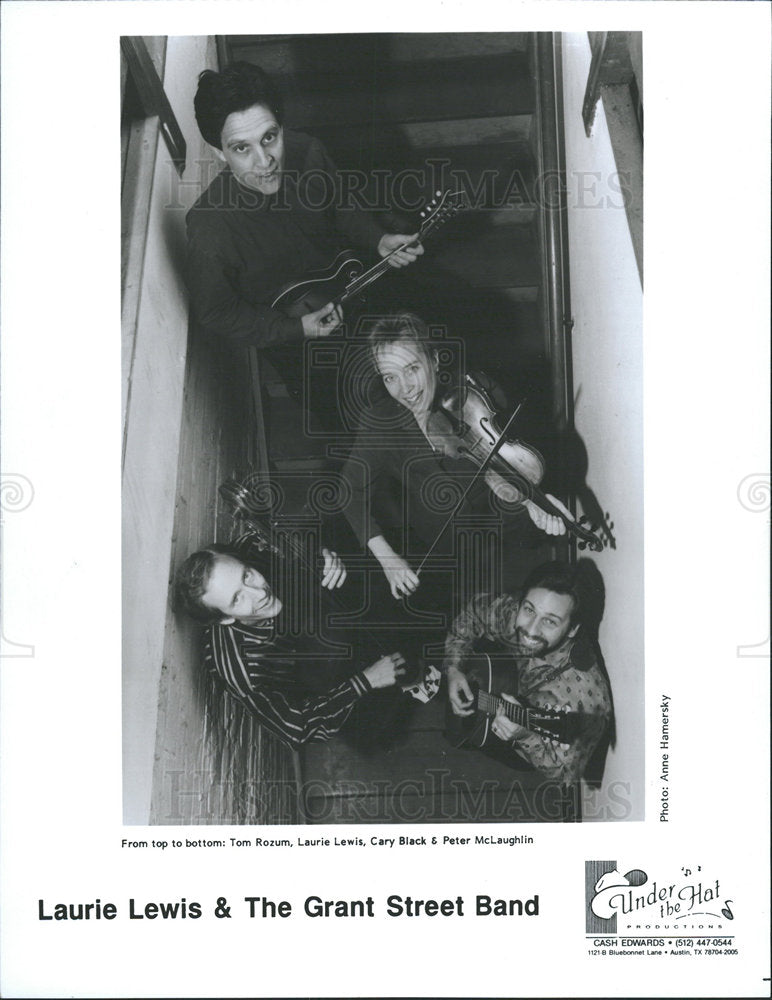 1992 Press Photo Laurie Lewis Grant Street Band Promo - Historic Images