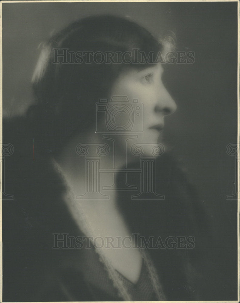 Press Photo Florence Lamont Hinman Portrait Profile - Historic Images