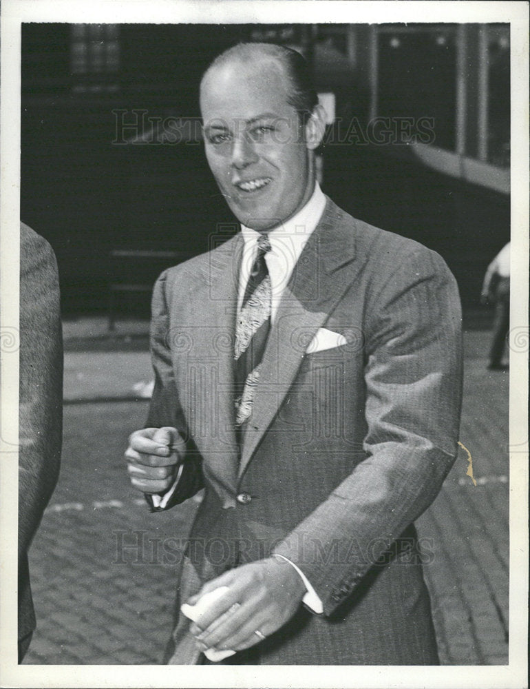 1938 Press Photo Ray Stilley Testifies Against Hines - Historic Images