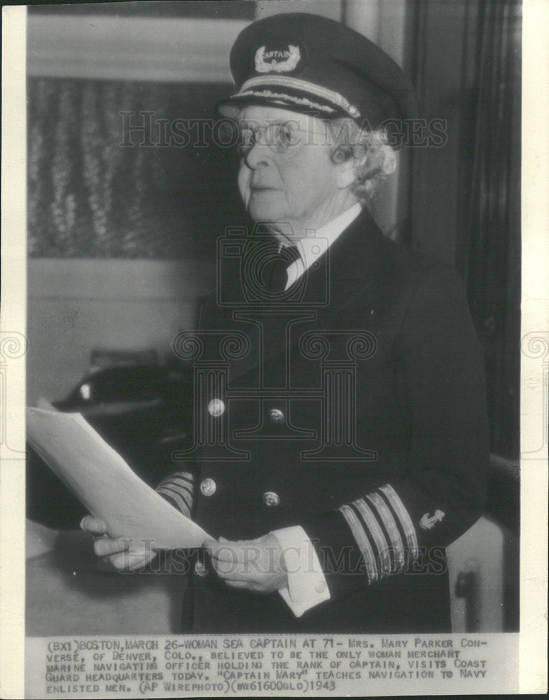 1943 Press Photo Mary Parker Converse - Historic Images