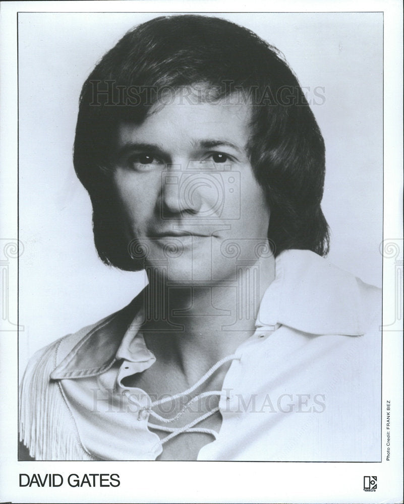 1977 Press Photo David Gates   Singer - Historic Images