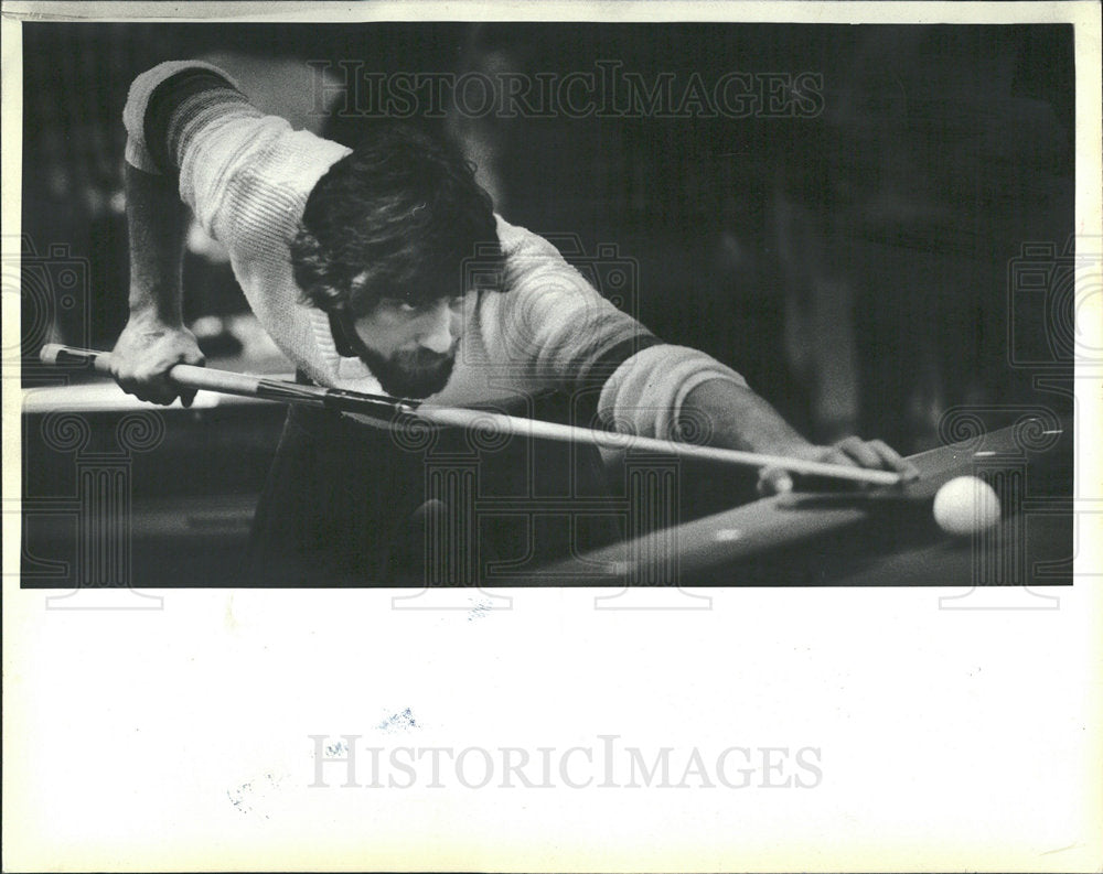 1981 Press Photo Gary Shepard, Pool Player - Historic Images