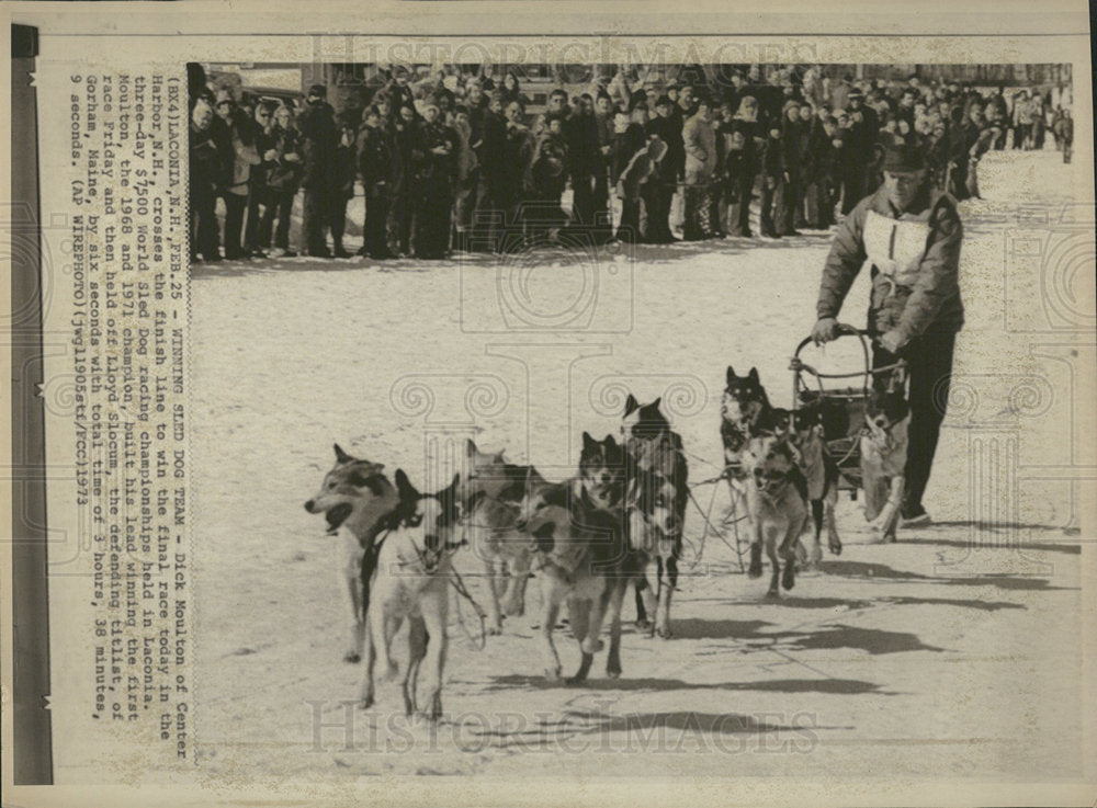1973 Press Photo World Sled Dog Racing Championships - Historic Images