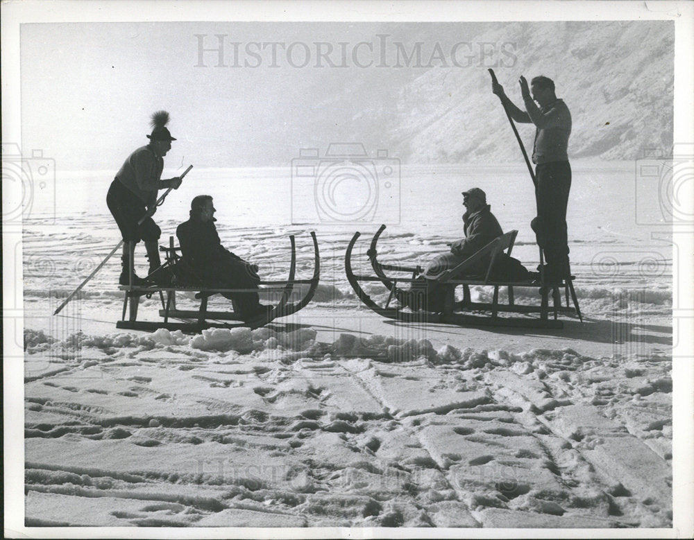1956 Bavarian "Gondoliers'" "Sleigh Taxis - Historic Images