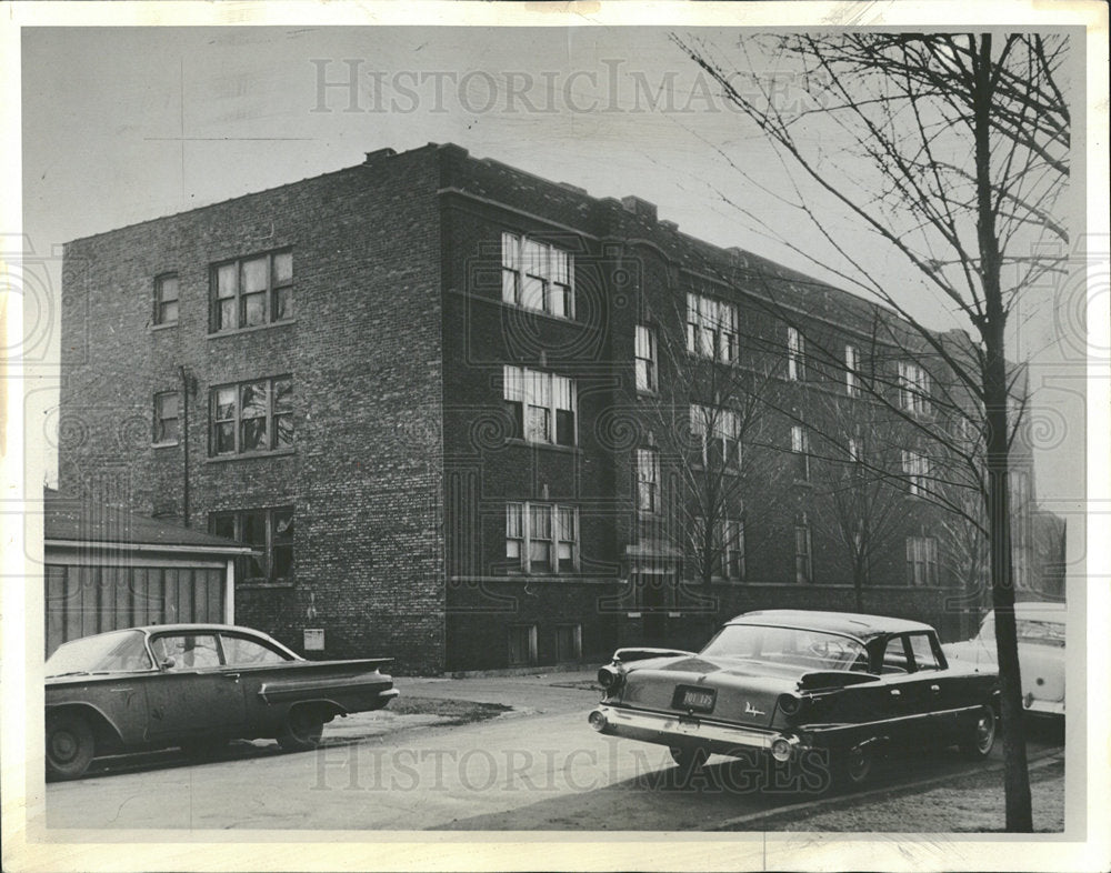 1963 Press Photo Derelict Building No Reconstruction - Historic Images