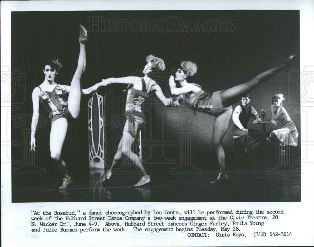 Press Photo Lou Conte Rosebud Hubbard Street dance  - Historic Images