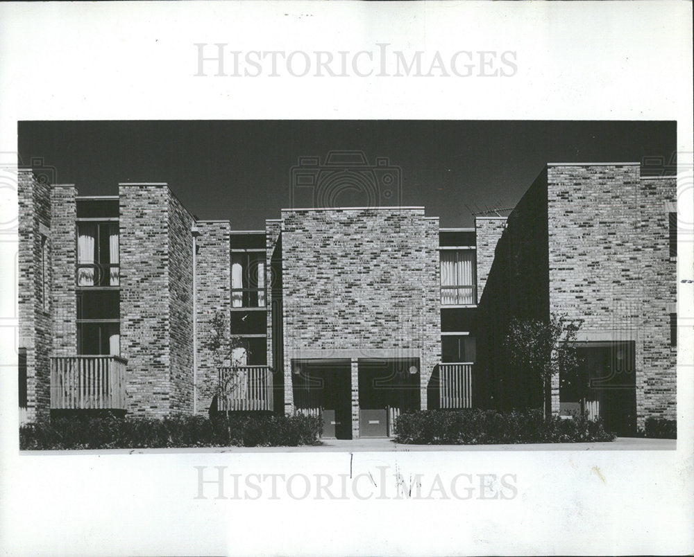 1972 Press Photo Schaumburg Illinois Townhouse Project  - Historic Images