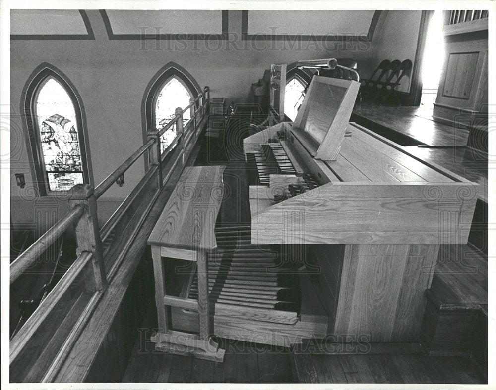 1977 Press Photo Pipe Organ at St.Paul&#39;s Church - Historic Images
