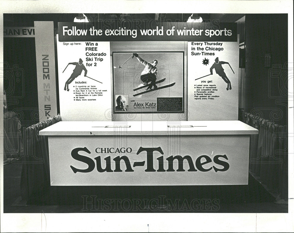 1978 Press Photo Sun Time Booth McCormick Place Shows  - Historic Images