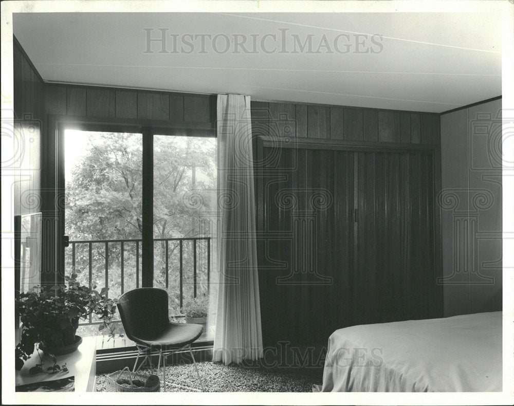 1971 Press Photo View Master Bedroom Architecture  - Historic Images