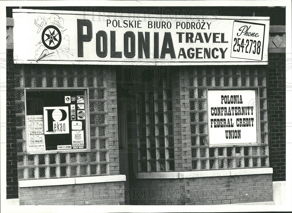 1978 Press Photo The Polonia Travel Agency - Historic Images