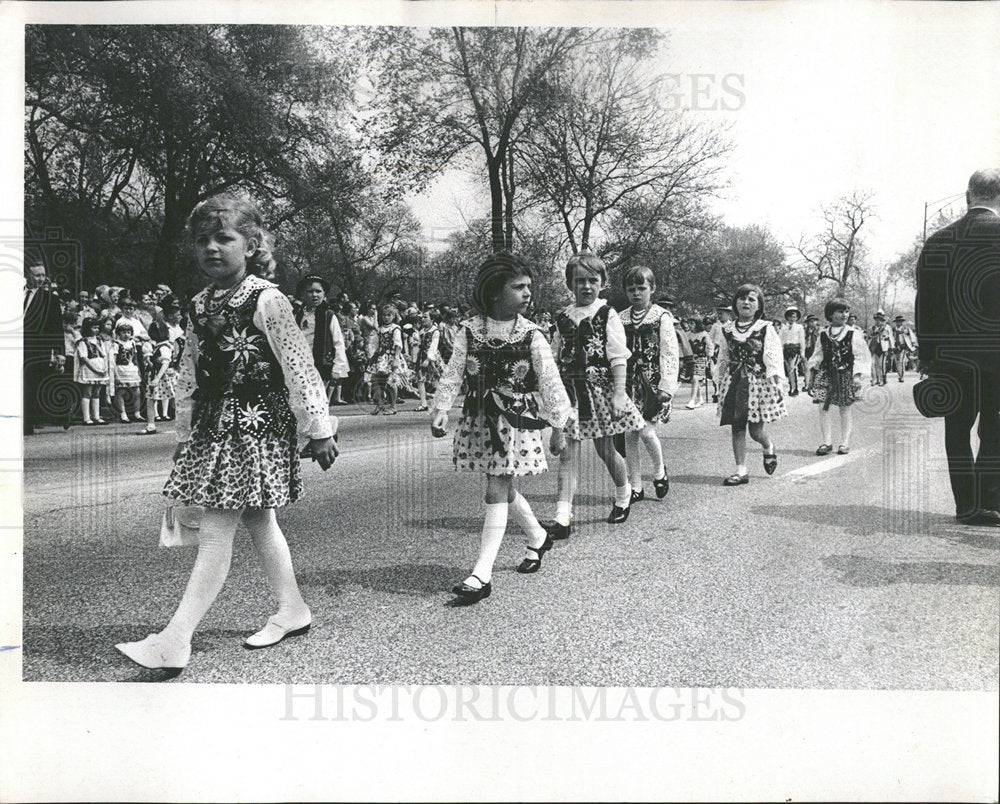 1969 Press Photo Polish Constitution Day Parade Costume - Historic Images