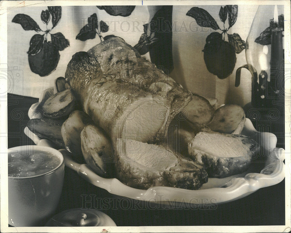 1970 Press Photo Pork loin browned potatoes plotter  - Historic Images