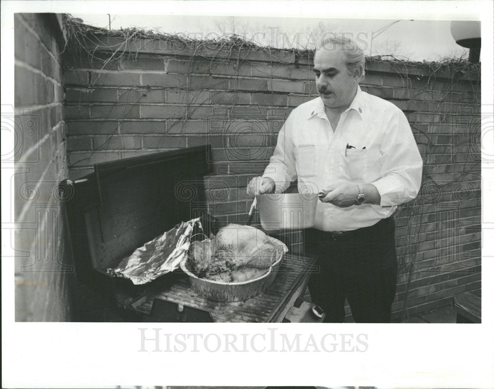 1992 Press Photo Fire Department’s Thanksgiving - Historic Images