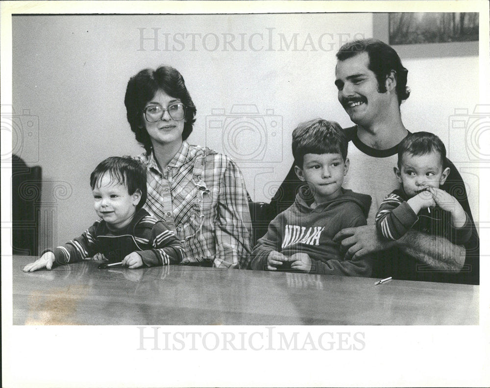1983 Press Photo Ruby John Townsend Kevin Jimmy Jason - Historic Images