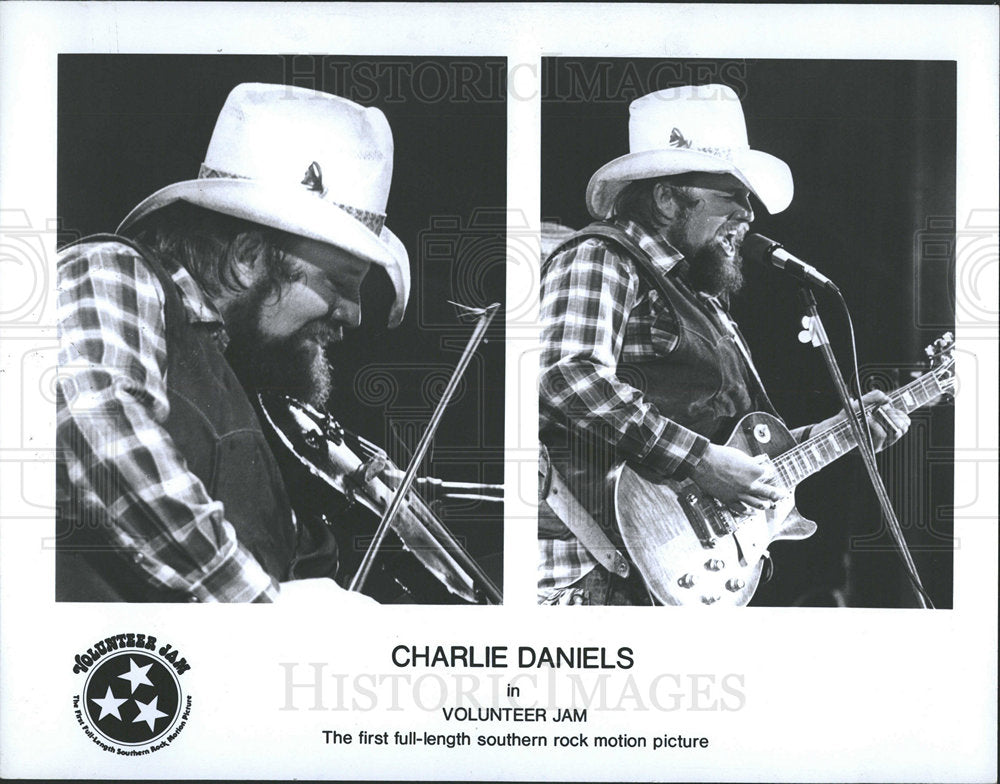 1981 Press Photo Charles Edward Charlie Daniels - Historic Images