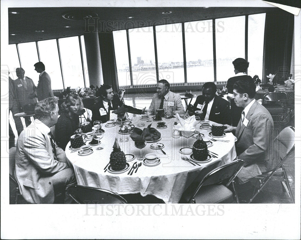 1979 Press Photo Committee Members Breakfast Cobo Hall - Historic Images