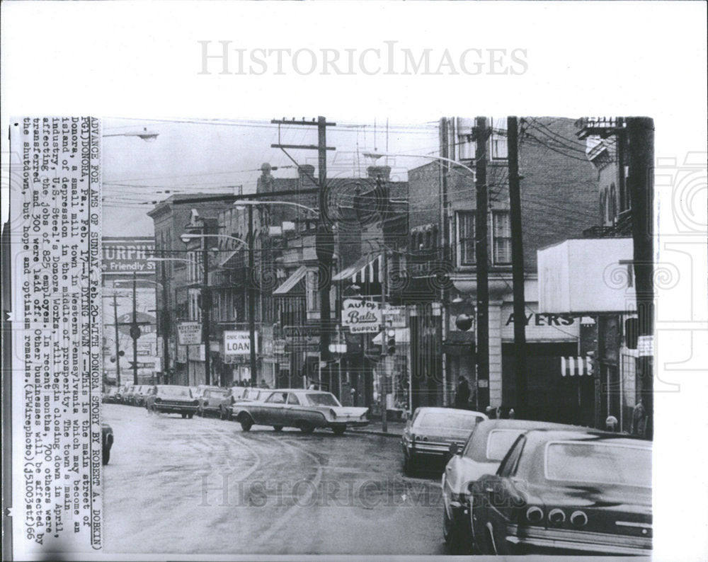 1966 Press Photo Donora Island Western Pennsylvania - Historic Images