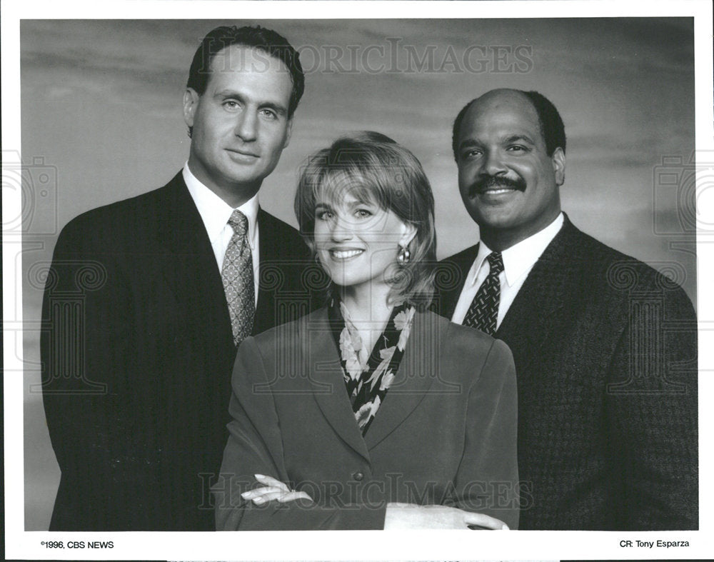1996 Press Photo CBS This Morning Hosts News Team  - Historic Images