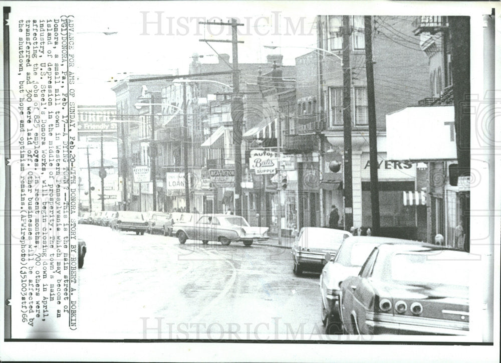 1966 Press Photo Donora Island Pennsylvania Western  - Historic Images