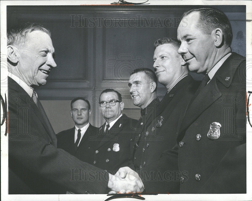 1965 Press Photo Police Promotions - Historic Images