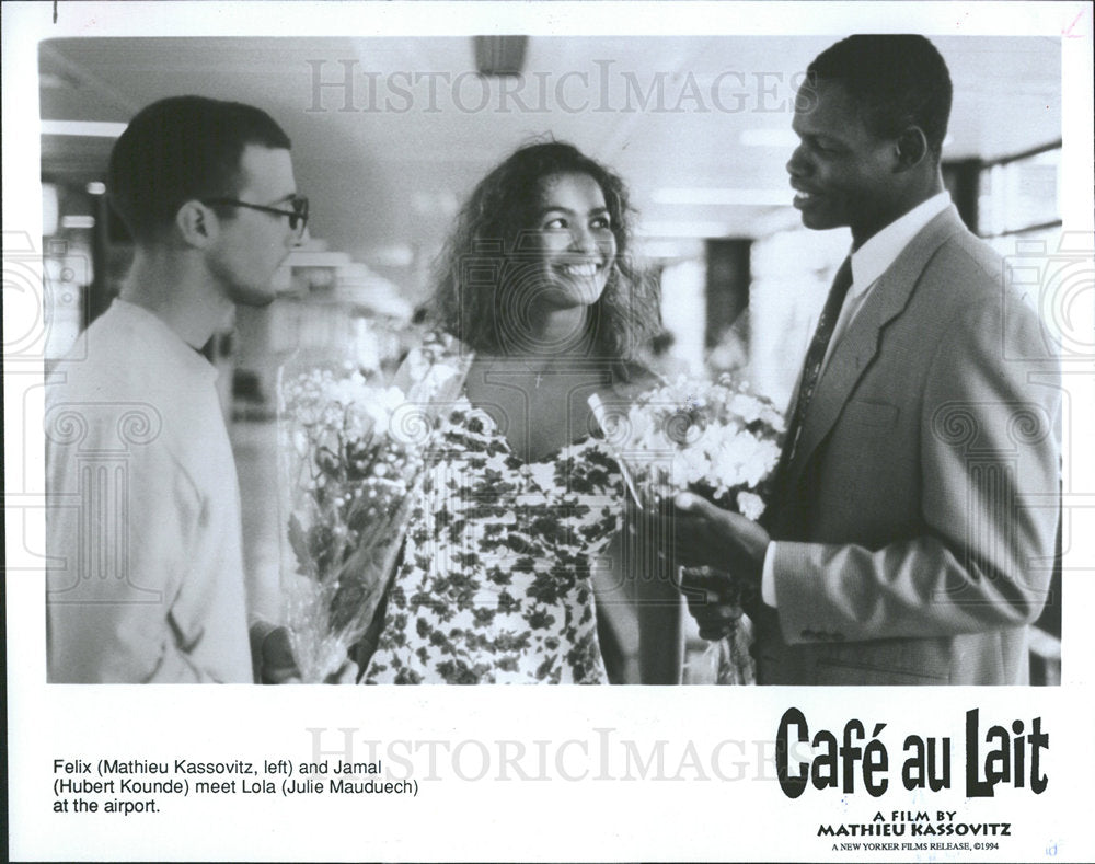 1995 Press Photo Café au Lait&#39;s  Kassovitz &amp; Kounder - Historic Images