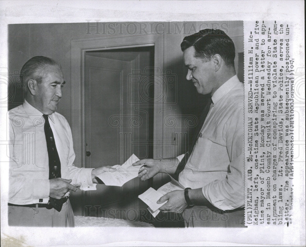 1954 William H. McKeighan Summoned - Historic Images