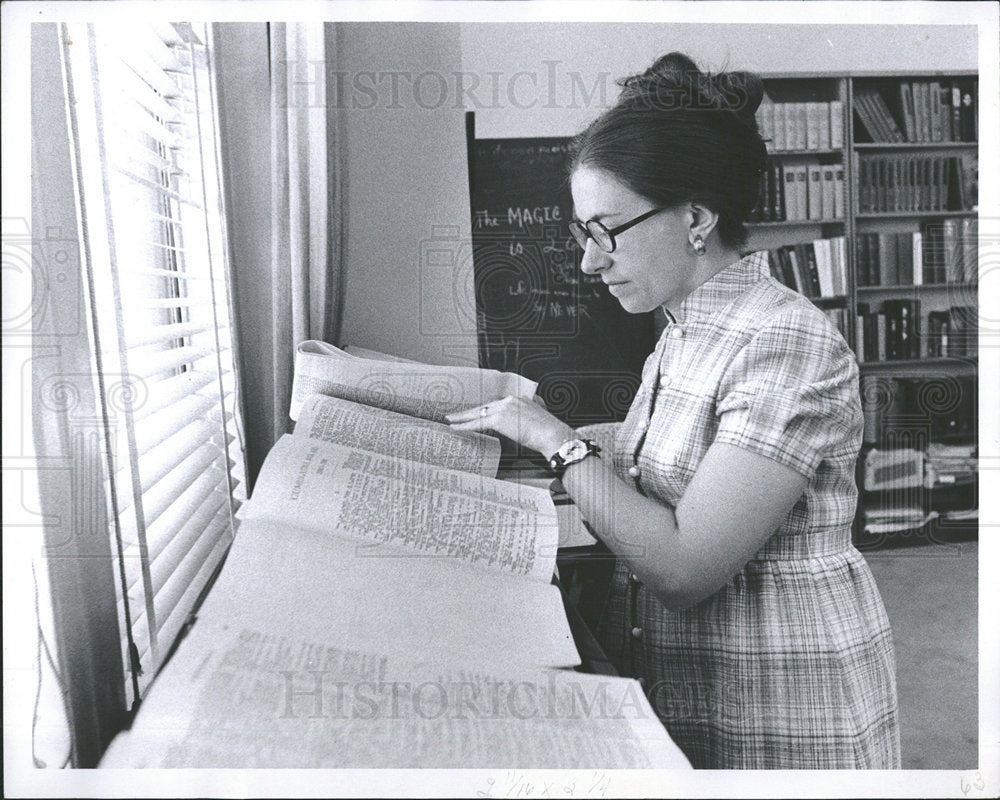 1971 Press Photo Mary Ann Tennenhouse, Gale Research - Historic Images