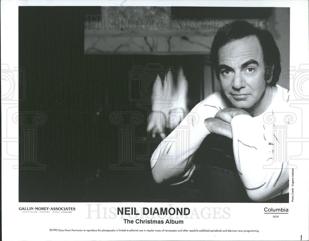 1996Press Photo Neil Diamond American Singer,Songwriter - Historic Images