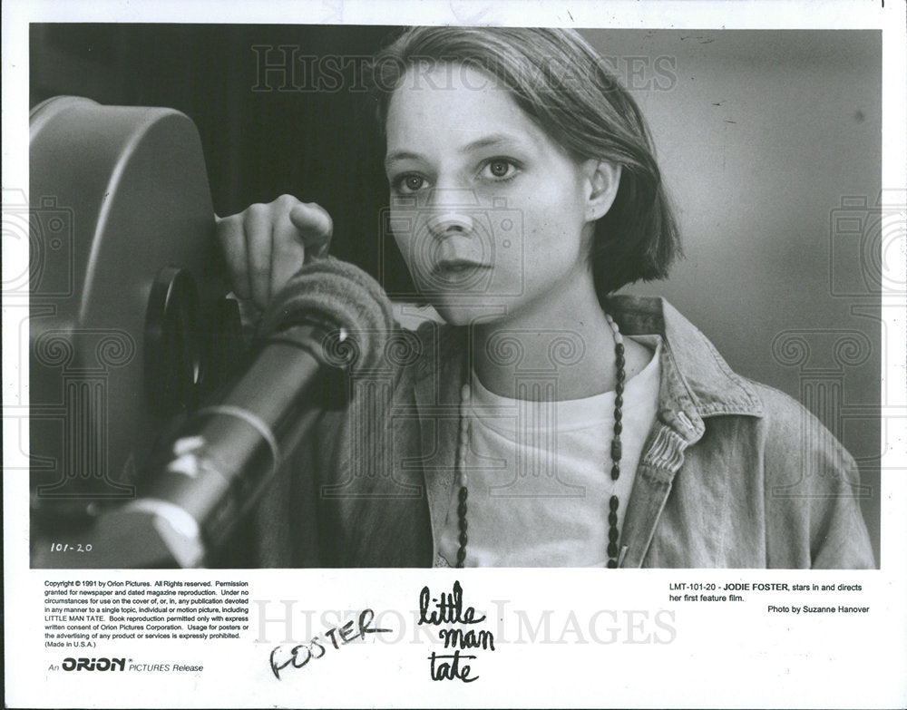 1991 Press Photo Little Man Tate Jodie Foster Direct Fi - Historic Images
