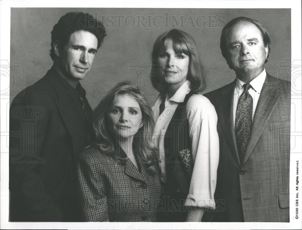 1990 Press Photo WIOU John Shea Helen TV Program - Historic Images