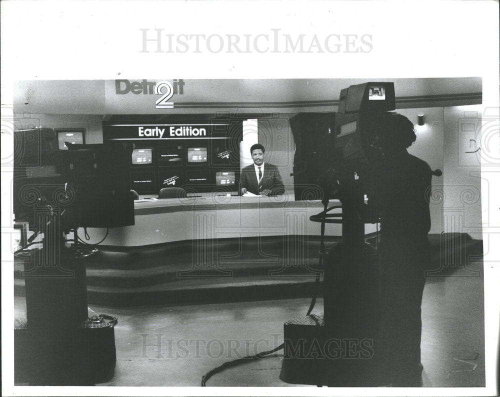 1985 Press Photo WJBK Morning News Southfield - Historic Images