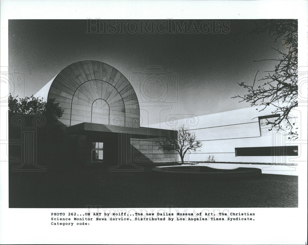 1985 Press Photo Texas City Dallas Art Museum - Historic Images