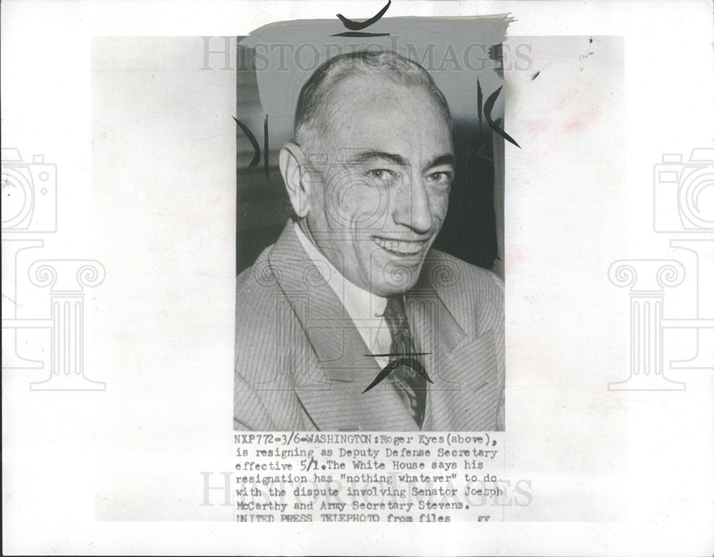 1954 Roger Myes Deputy Defense Securaty - Historic Images