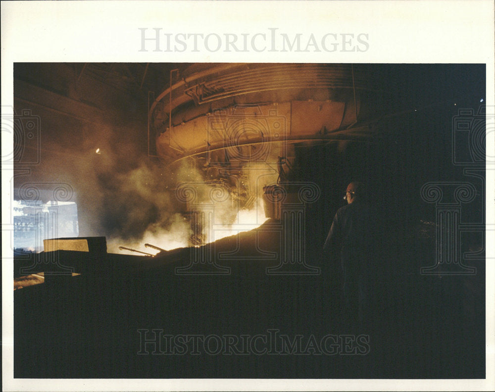 1992 Press Photo McLouth Steel Haines Factory Picture  - Historic Images