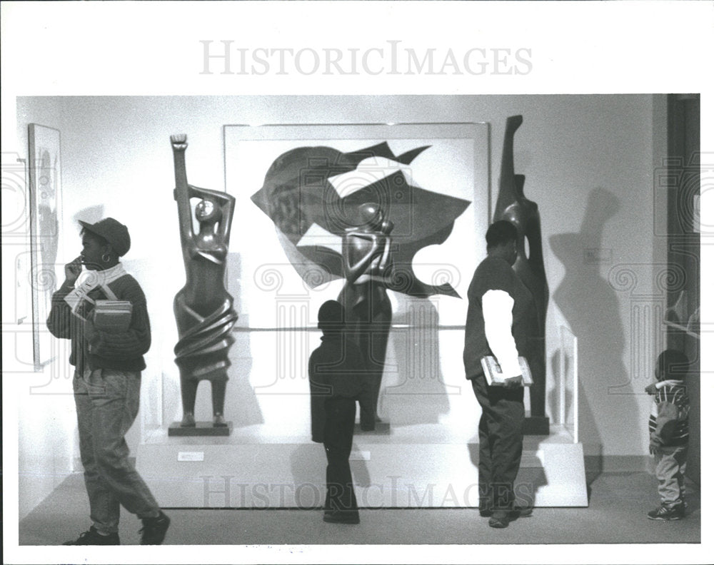 1992 Press Photo African American Art Museum Detroit - Historic Images