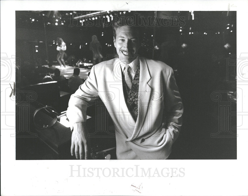 1991 Press Photo Alan Markovitz Midnight Club Owner - Historic Images